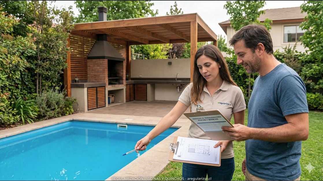 Regularizar piscina y quincho Chile
